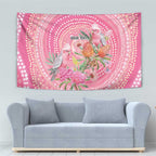 Personalized Pink Galah Aboriginal Dot Art Tapestry Australia’s Breast Cancer Awareness - Aussie Hoodie