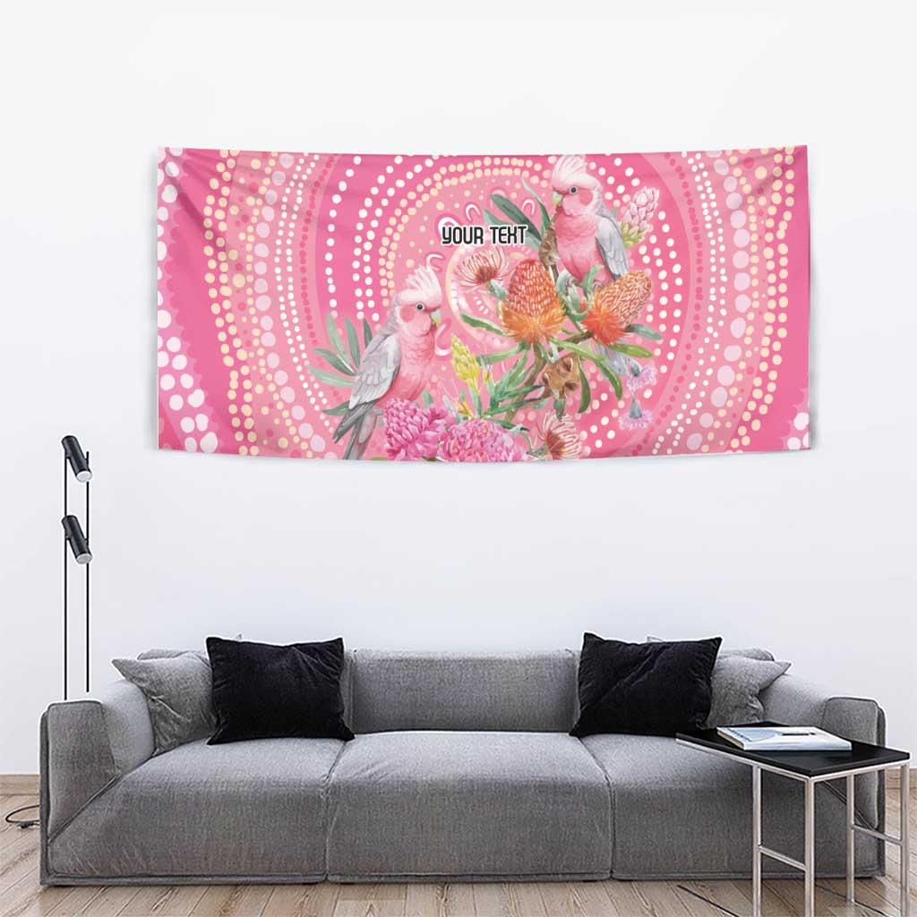 Personalized Pink Galah Aboriginal Dot Art Tapestry Australia’s Breast Cancer Awareness - Aussie Hoodie