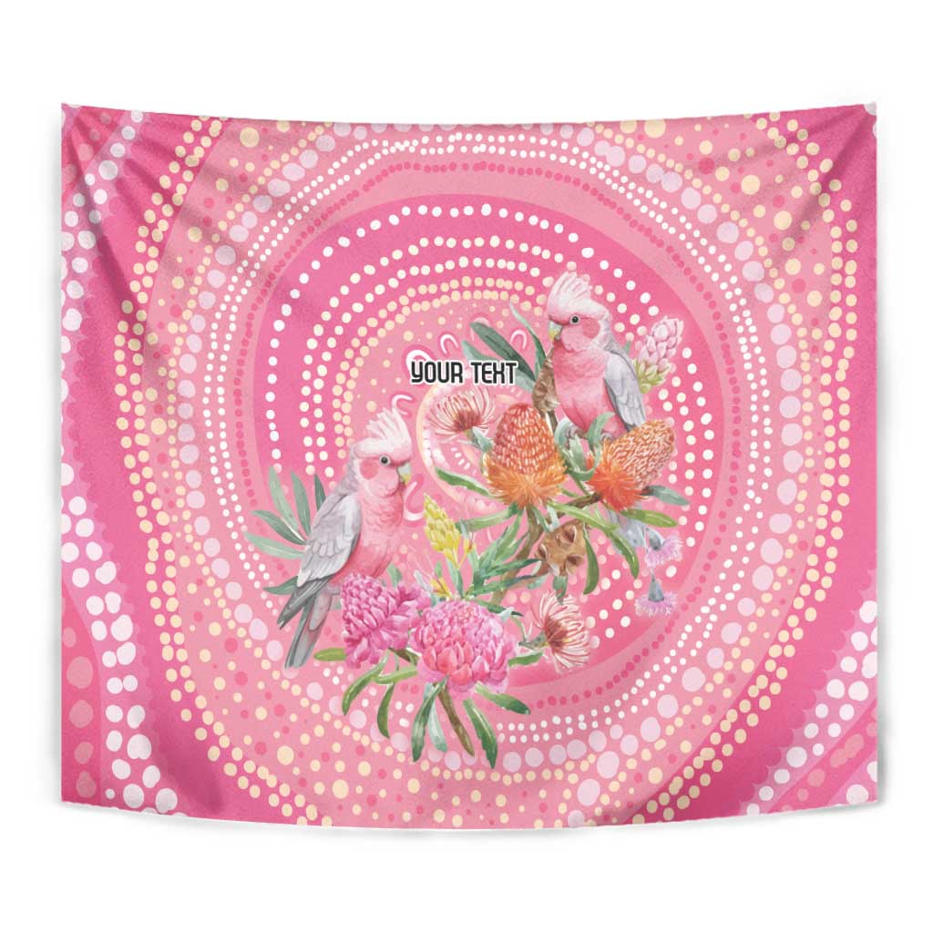 Personalized Pink Galah Aboriginal Dot Art Tapestry Australia’s Breast Cancer Awareness - Aussie Hoodie