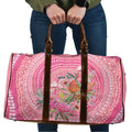 Personalized Pink Galah Aboriginal Dot Art Travel Bag Australia’s Breast Cancer Awareness - Aussie Hoodie