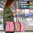 Personalized Pink Galah Aboriginal Dot Art Travel Bag Australia’s Breast Cancer Awareness - Aussie Hoodie