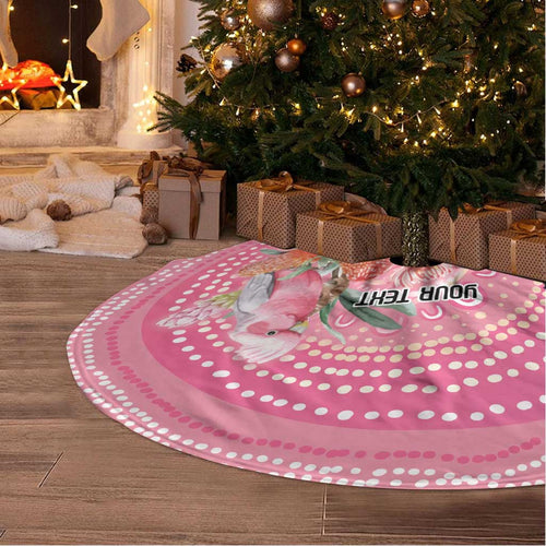 Personalized Pink Galah Aboriginal Dot Art Tree Skirt Australia’s Breast Cancer Awareness - Aussie Hoodie