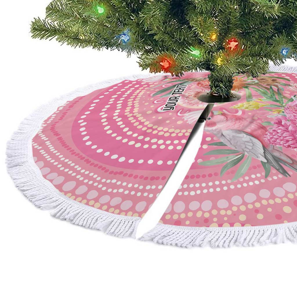 Personalized Pink Galah Aboriginal Dot Art Tree Skirt Australia’s Breast Cancer Awareness - Aussie Hoodie