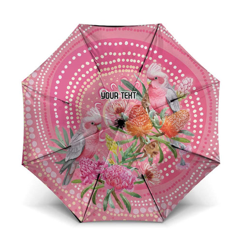 Personalized Pink Galah Aboriginal Dot Art Umbrella Australia’s Breast Cancer Awareness - Aussie Hoodie