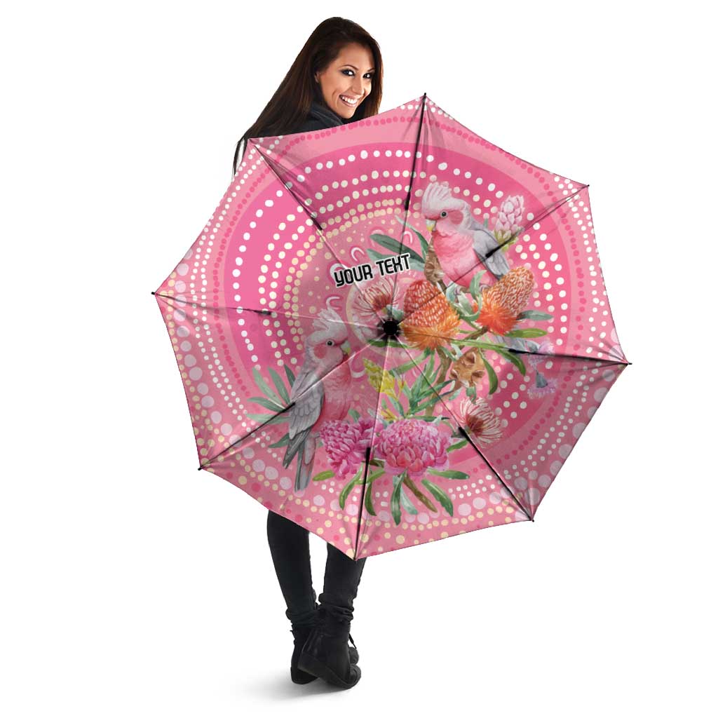 Personalized Pink Galah Aboriginal Dot Art Umbrella Australia’s Breast Cancer Awareness - Aussie Hoodie