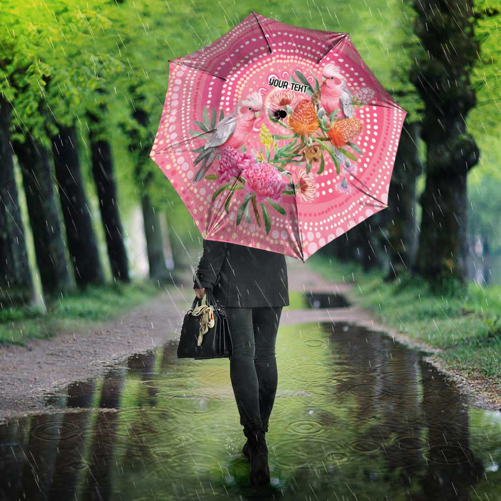 Personalized Pink Galah Aboriginal Dot Art Umbrella Australia’s Breast Cancer Awareness - Aussie Hoodie
