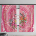 Personalized Pink Galah Aboriginal Dot Art Window Curtain Australia’s Breast Cancer Awareness - Aussie Hoodie