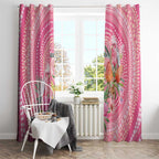 Personalized Pink Galah Aboriginal Dot Art Window Curtain Australia’s Breast Cancer Awareness - Aussie Hoodie