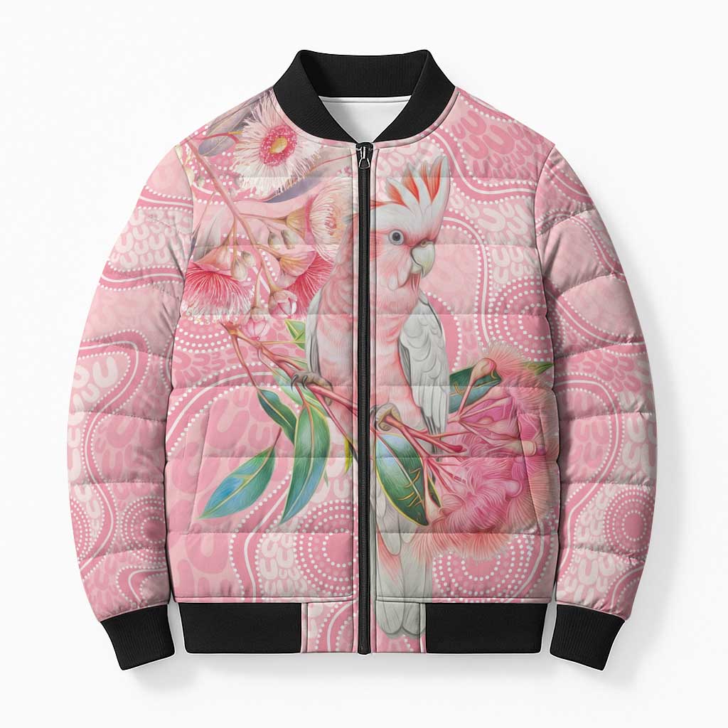 Personalized Pink Galah Fight for Hope and Healing Bomber Puffer Jacket Australia’s Breast Cancer Awareness - Aussie Hoodie