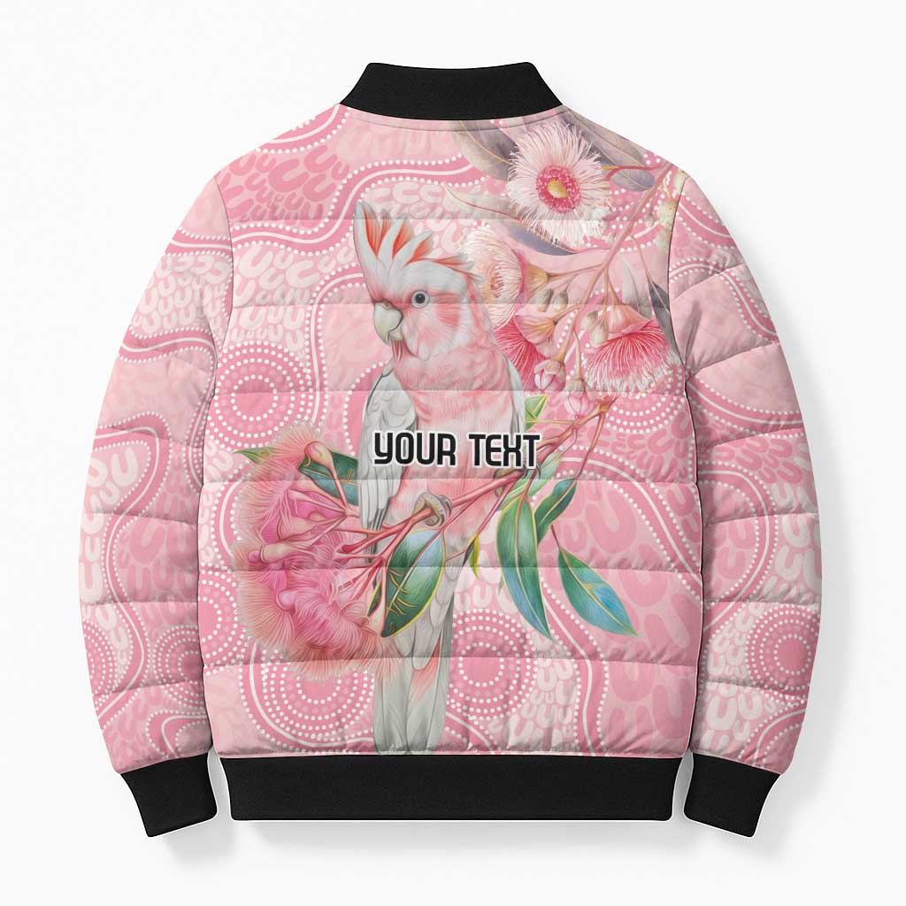 Personalized Pink Galah Fight for Hope and Healing Bomber Puffer Jacket Australia’s Breast Cancer Awareness - Aussie Hoodie