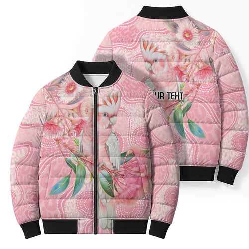 Personalized Pink Galah Fight for Hope and Healing Bomber Puffer Jacket Australia’s Breast Cancer Awareness - Aussie Hoodie