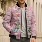 Personalized Pink Galah Fight for Hope and Healing Bomber Puffer Jacket Australia’s Breast Cancer Awareness - Aussie Hoodie