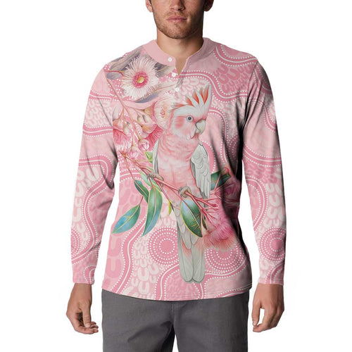 Personalized Pink Galah Fight for Hope and Healing Button Sweatshirt Australia’s Breast Cancer Awareness - Aussie Hoodie