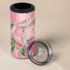 Personalized Pink Galah Fight for Hope and Healing 4 in 1 Can Cooler Tumbler Australia’s Breast Cancer Awareness - Aussie Hoodie