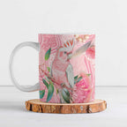 Personalized Pink Galah Fight for Hope and Healing Ceramic Mug Australia’s Breast Cancer Awareness - Aussie Hoodie