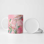 Personalized Pink Galah Fight for Hope and Healing Ceramic Mug Australia’s Breast Cancer Awareness - Aussie Hoodie