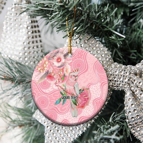 Personalized Pink Galah Fight for Hope and Healing Ceramic Ornament Australia’s Breast Cancer Awareness - Aussie Hoodie