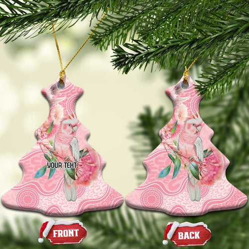 Personalized Pink Galah Fight for Hope and Healing Ceramic Ornament Australia’s Breast Cancer Awareness - Aussie Hoodie