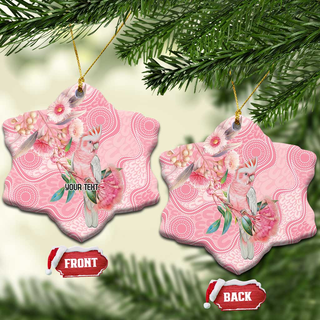 Personalized Pink Galah Fight for Hope and Healing Ceramic Ornament Australia’s Breast Cancer Awareness - Aussie Hoodie
