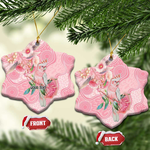 Personalized Pink Galah Fight for Hope and Healing Ceramic Ornament Australia’s Breast Cancer Awareness - Aussie Hoodie
