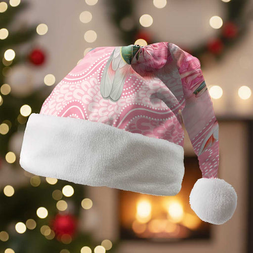 Personalized Pink Galah Fight for Hope and Healing Christmas Santa Hat Australia’s Breast Cancer Awareness - Aussie Hoodie