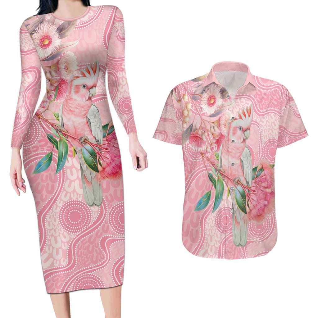Personalized Pink Galah Fight for Hope and Healing Couples Matching Long Sleeve Bodycon Dress and Hawaiian Shirt Australia’s Breast Cancer Awareness - Aussie Hoodie