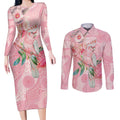 Personalized Pink Galah Fight for Hope and Healing Couples Matching Long Sleeve Bodycon Dress and Long Sleeve Button Shirt Australia’s Breast Cancer Awareness - Aussie Hoodie