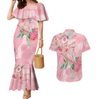Personalized Pink Galah Fight for Hope and Healing Couples Matching Mermaid Dress and Hawaiian Shirt Australia’s Breast Cancer Awareness - Aussie Hoodie