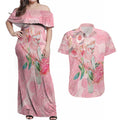 Personalized Pink Galah Fight for Hope and Healing Couples Matching Off Shoulder Maxi Dress and Hawaiian Shirt Australia’s Breast Cancer Awareness - Aussie Hoodie