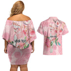 Personalized Pink Galah Fight for Hope and Healing Couples Matching Off Shoulder Short Dress and Hawaiian Shirt Australia’s Breast Cancer Awareness - Aussie Hoodie