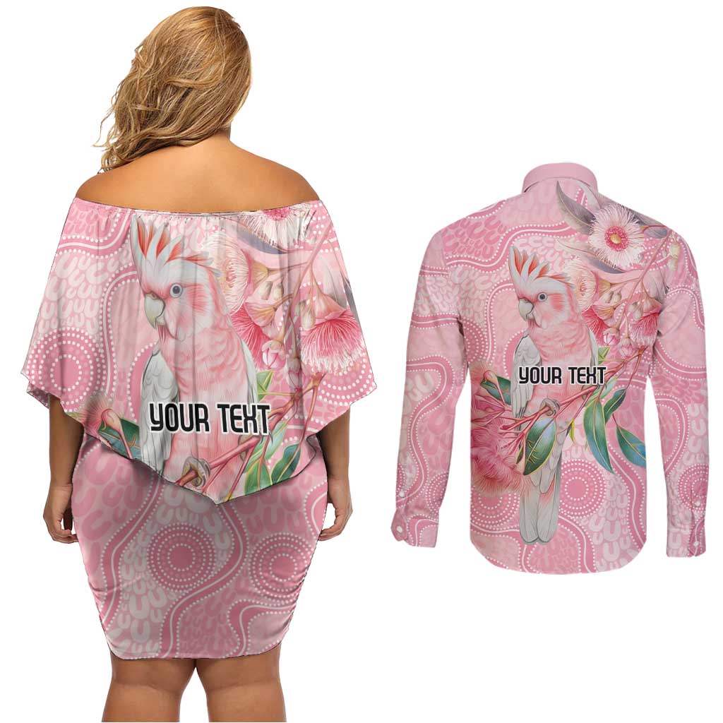 Personalized Pink Galah Fight for Hope and Healing Couples Matching Off Shoulder Short Dress and Long Sleeve Button Shirt Australia’s Breast Cancer Awareness - Aussie Hoodie