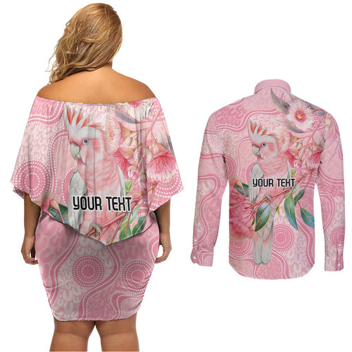 Personalized Pink Galah Fight for Hope and Healing Couples Matching Off Shoulder Short Dress and Long Sleeve Button Shirt Australia’s Breast Cancer Awareness - Aussie Hoodie