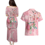 Personalized Pink Galah Fight for Hope and Healing Couples Matching Puletasi and Hawaiian Shirt Australia’s Breast Cancer Awareness - Aussie Hoodie