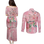 Personalized Pink Galah Fight for Hope and Healing Couples Matching Puletasi and Long Sleeve Button Shirt Australia’s Breast Cancer Awareness - Aussie Hoodie
