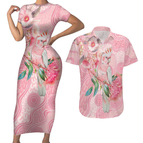 Personalized Pink Galah Fight for Hope and Healing Couples Matching Short Sleeve Bodycon Dress and Hawaiian Shirt Australia’s Breast Cancer Awareness - Aussie Hoodie
