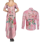 Personalized Pink Galah Fight for Hope and Healing Couples Matching Summer Maxi Dress and Long Sleeve Button Shirt Australia’s Breast Cancer Awareness - Aussie Hoodie