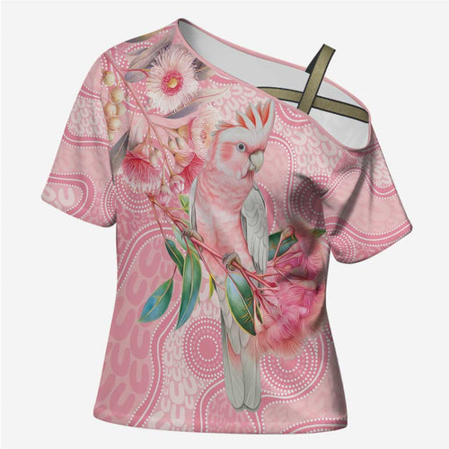 Personalized Pink Galah Fight for Hope and Healing Cross Shoulder Shirt Australia’s Breast Cancer Awareness - Aussie Hoodie
