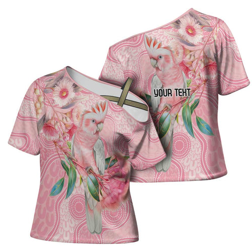 Personalized Pink Galah Fight for Hope and Healing Cross Shoulder Shirt Australia’s Breast Cancer Awareness - Aussie Hoodie