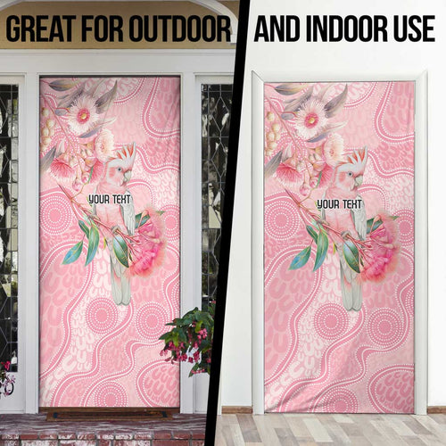Personalized Pink Galah Fight for Hope and Healing Door Cover Australia’s Breast Cancer Awareness - Aussie Hoodie