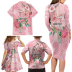 Personalized Pink Galah Fight for Hope and Healing Family Matching Long Sleeve Bodycon Dress and Hawaiian Shirt Australia’s Breast Cancer Awareness - Aussie Hoodie