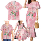 Personalized Pink Galah Fight for Hope and Healing Family Matching Mermaid Dress and Hawaiian Shirt Australia’s Breast Cancer Awareness - Aussie Hoodie