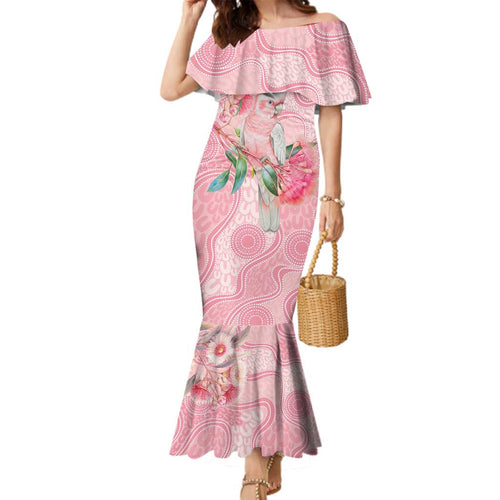 Personalized Pink Galah Fight for Hope and Healing Family Matching Mermaid Dress and Hawaiian Shirt Australia’s Breast Cancer Awareness - Aussie Hoodie