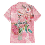 Personalized Pink Galah Fight for Hope and Healing Family Matching Off The Shoulder Long Sleeve Dress and Hawaiian Shirt Australia’s Breast Cancer Awareness - Aussie Hoodie
