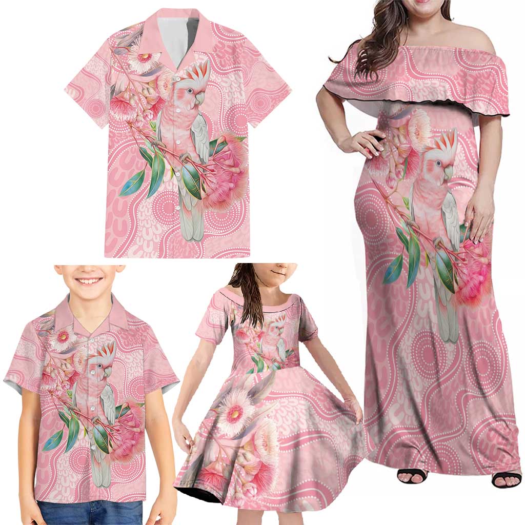 Personalized Pink Galah Fight for Hope and Healing Family Matching Off Shoulder Maxi Dress and Hawaiian Shirt Australia’s Breast Cancer Awareness - Aussie Hoodie