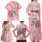 Personalized Pink Galah Fight for Hope and Healing Family Matching Off Shoulder Maxi Dress and Hawaiian Shirt Australia’s Breast Cancer Awareness - Aussie Hoodie
