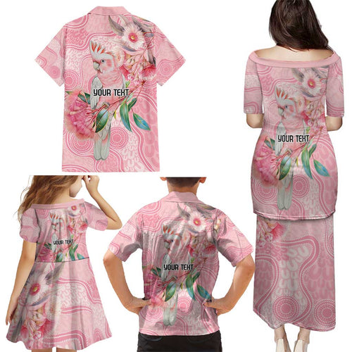 Personalized Pink Galah Fight for Hope and Healing Family Matching Puletasi and Hawaiian Shirt Australia’s Breast Cancer Awareness - Aussie Hoodie
