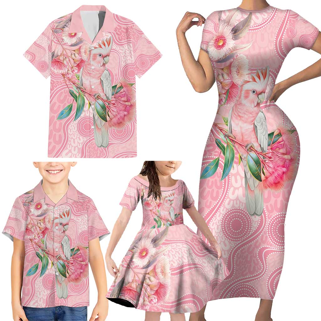 Personalized Pink Galah Fight for Hope and Healing Family Matching Short Sleeve Bodycon Dress and Hawaiian Shirt Australia’s Breast Cancer Awareness - Aussie Hoodie