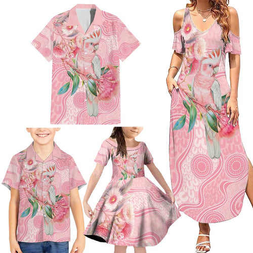 Personalized Pink Galah Fight for Hope and Healing Family Matching Summer Maxi Dress and Hawaiian Shirt Australia’s Breast Cancer Awareness - Aussie Hoodie