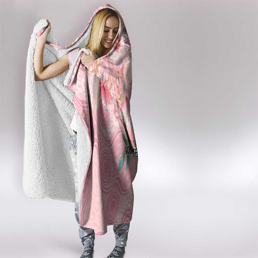 Personalized Pink Galah Fight for Hope and Healing Hooded Blanket Australia’s Breast Cancer Awareness - Aussie Hoodie
