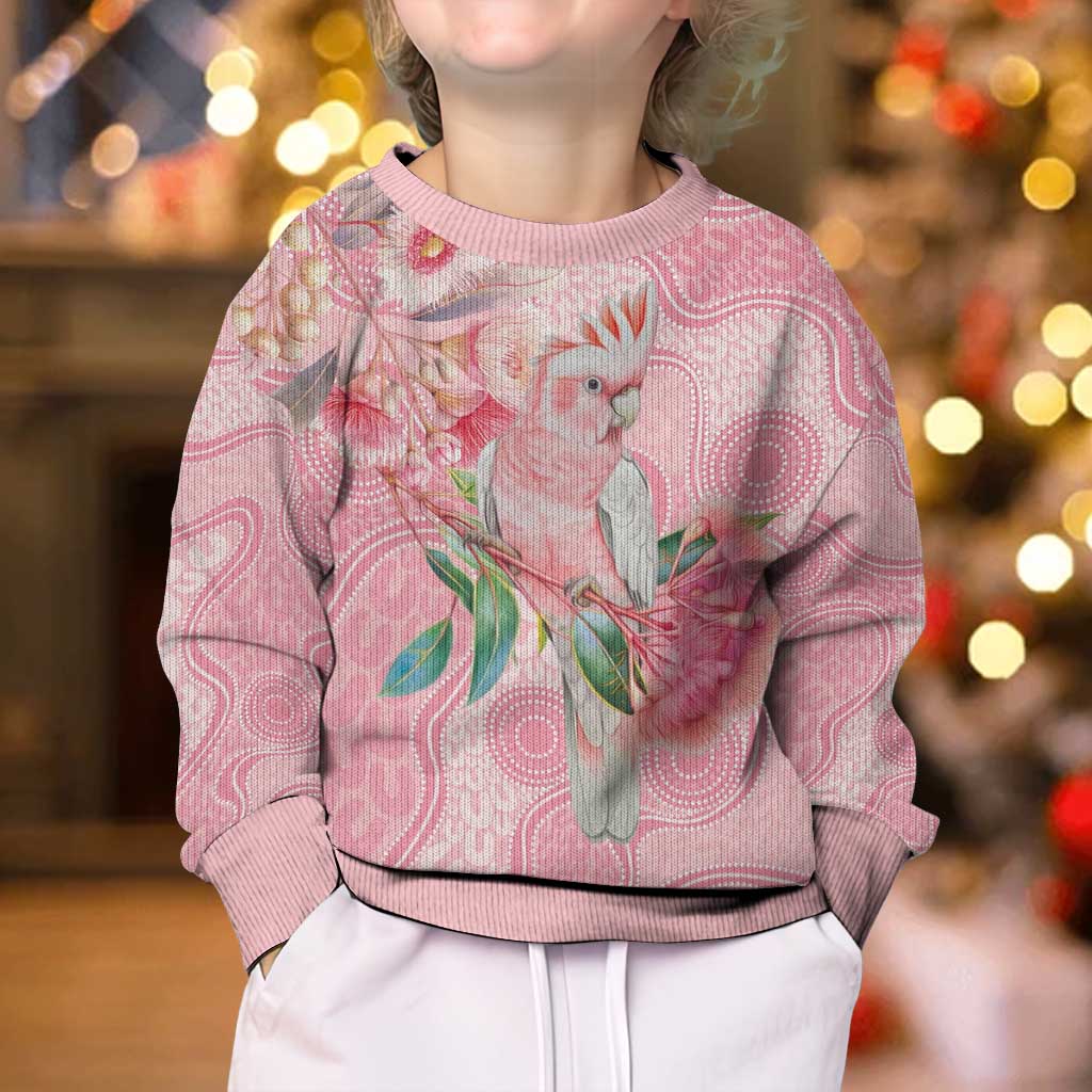 Personalized Pink Galah Fight for Hope and Healing Kid Ugly Christmas Sweater Australia’s Breast Cancer Awareness - Aussie Hoodie